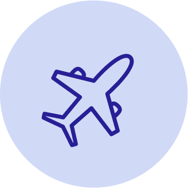 Icon mit einem Flugzeug darin