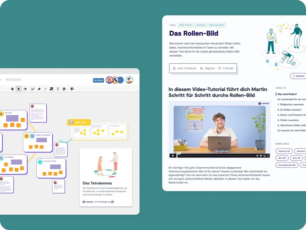 Screenshots von 9 Spaces Tools