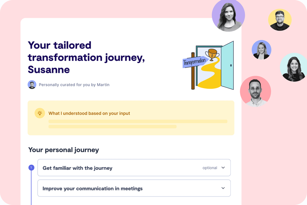 9 Spaces transformation journey example