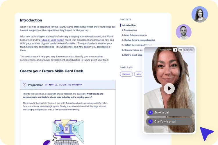 Screenshot showing a 9 Spaces tool combined with the workshop hotline
