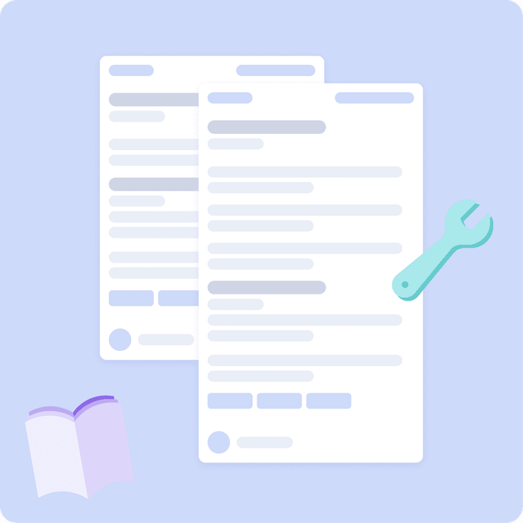 illustration displaying two sheets