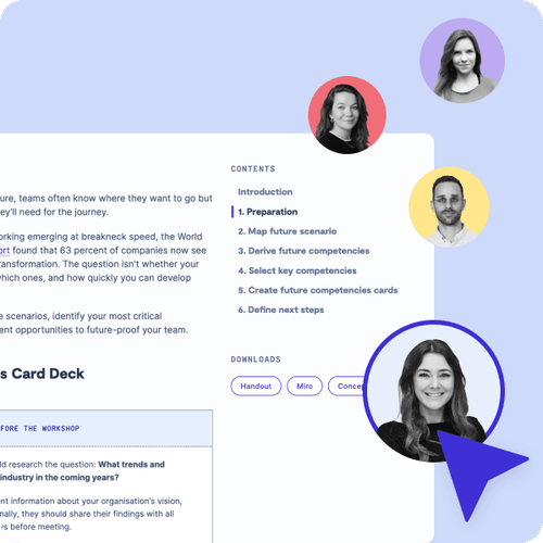 A tool detail page, the worskop hotline and 9 Spaces Consultants