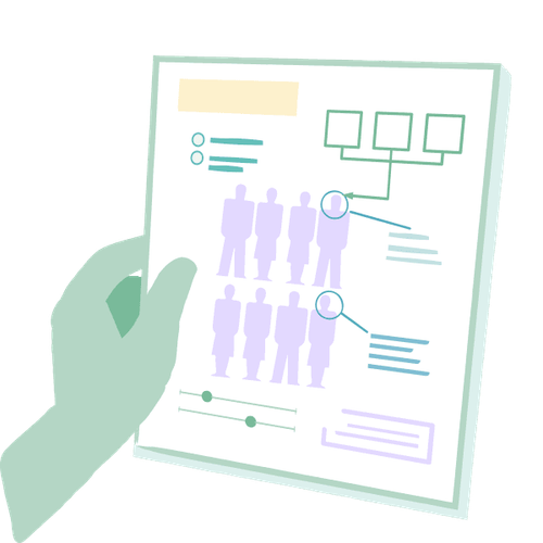 Eine Hand hält eine Betriebsanleitung