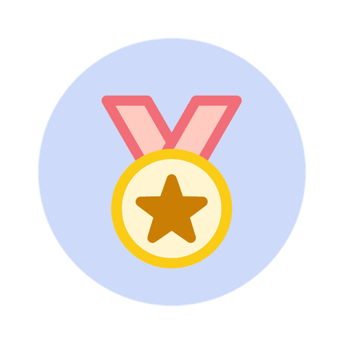 illustration of a gold medal