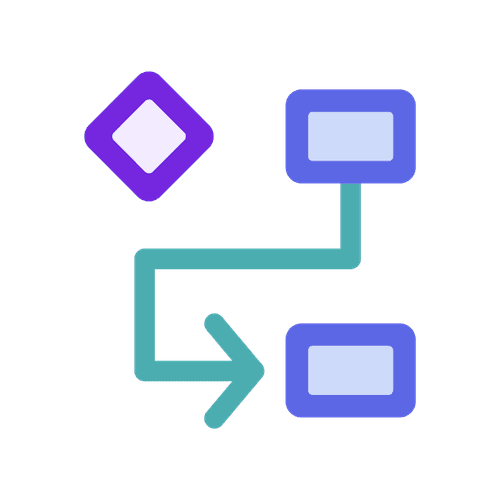 arrow and rectangles